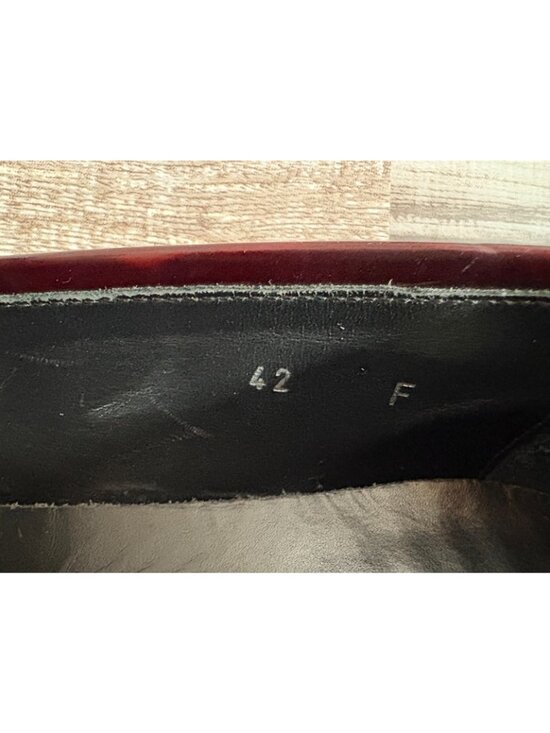 Harrys of London Classic Leather Penny Loafers size 42 US 9 color burgundy main image 10